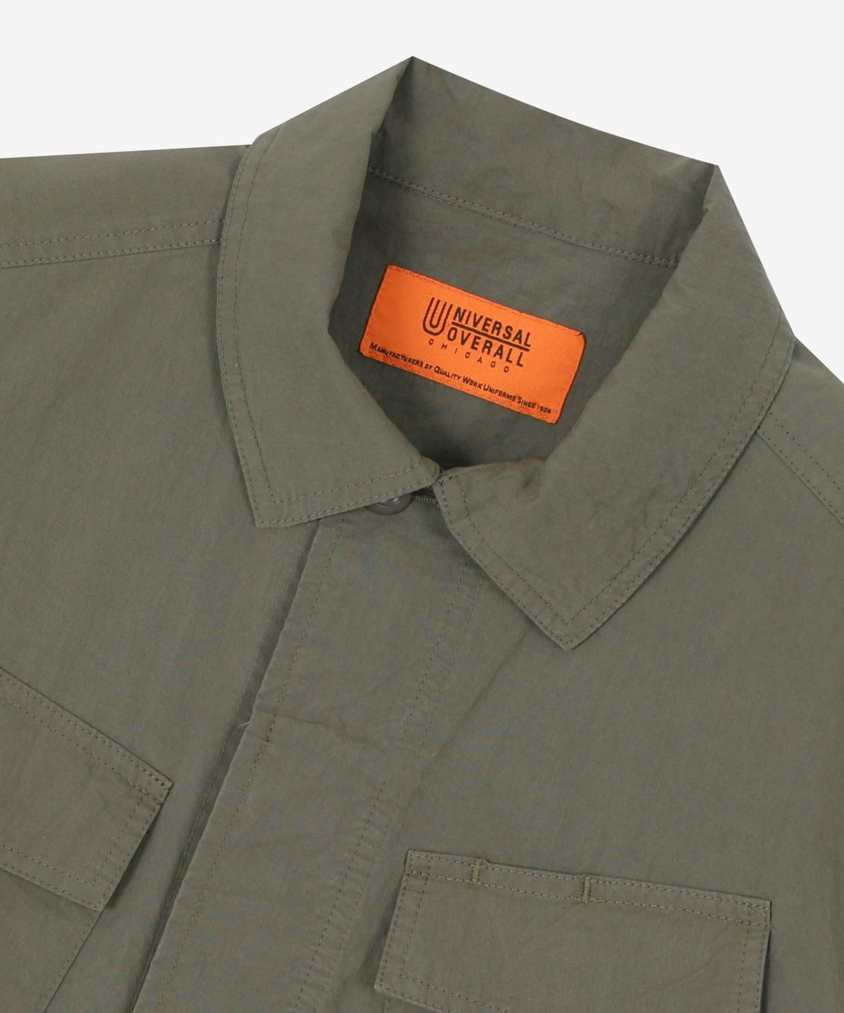 유니버셜 오버롤(UNIVERSAL OVERALL) UO GARMENT FATIGUE JACKET KHAKI