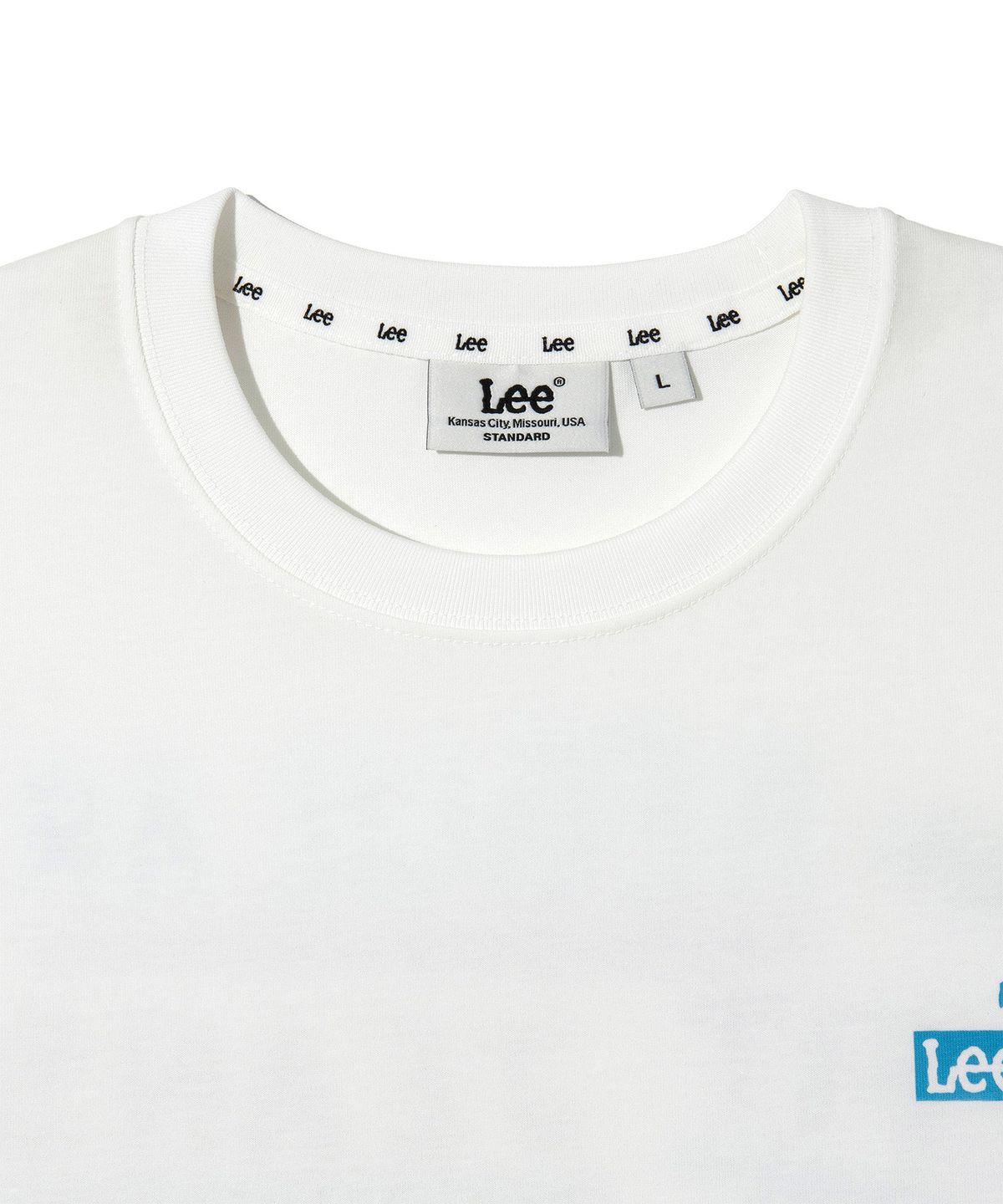 리(LEE) 드로잉 그래픽 반팔 티셔츠 화이트