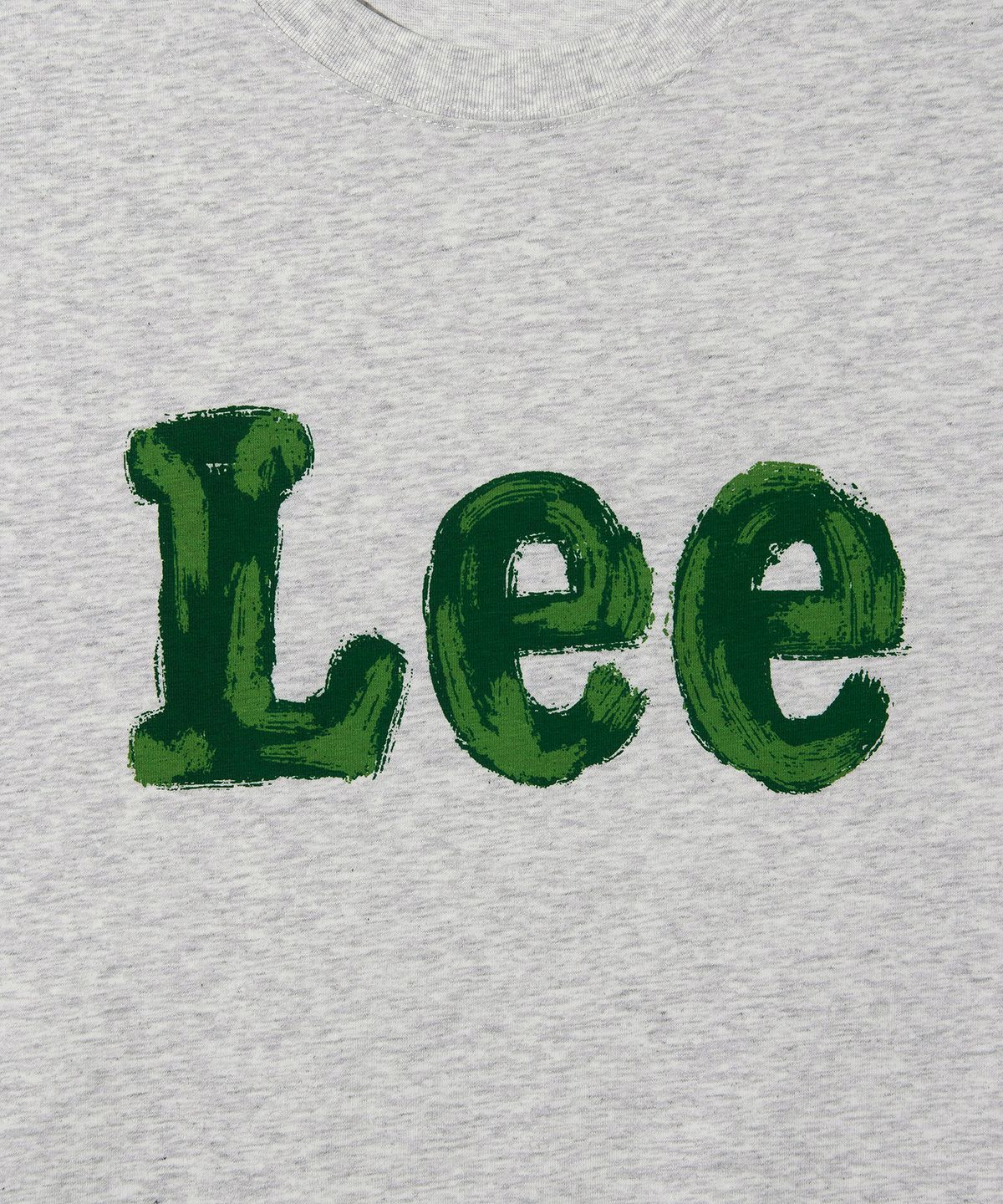 리(LEE) 브러쉬 페인팅 로고 반팔 티셔츠 라이트그레이
