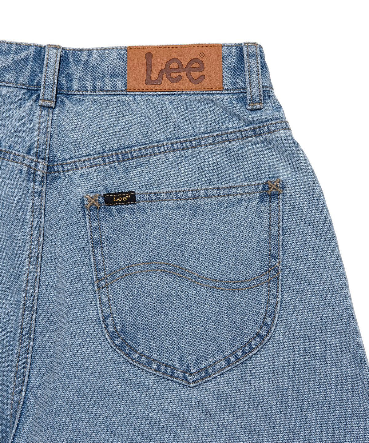 리(LEE) 우먼 베이직 데님 쇼츠 인디고 라이트
