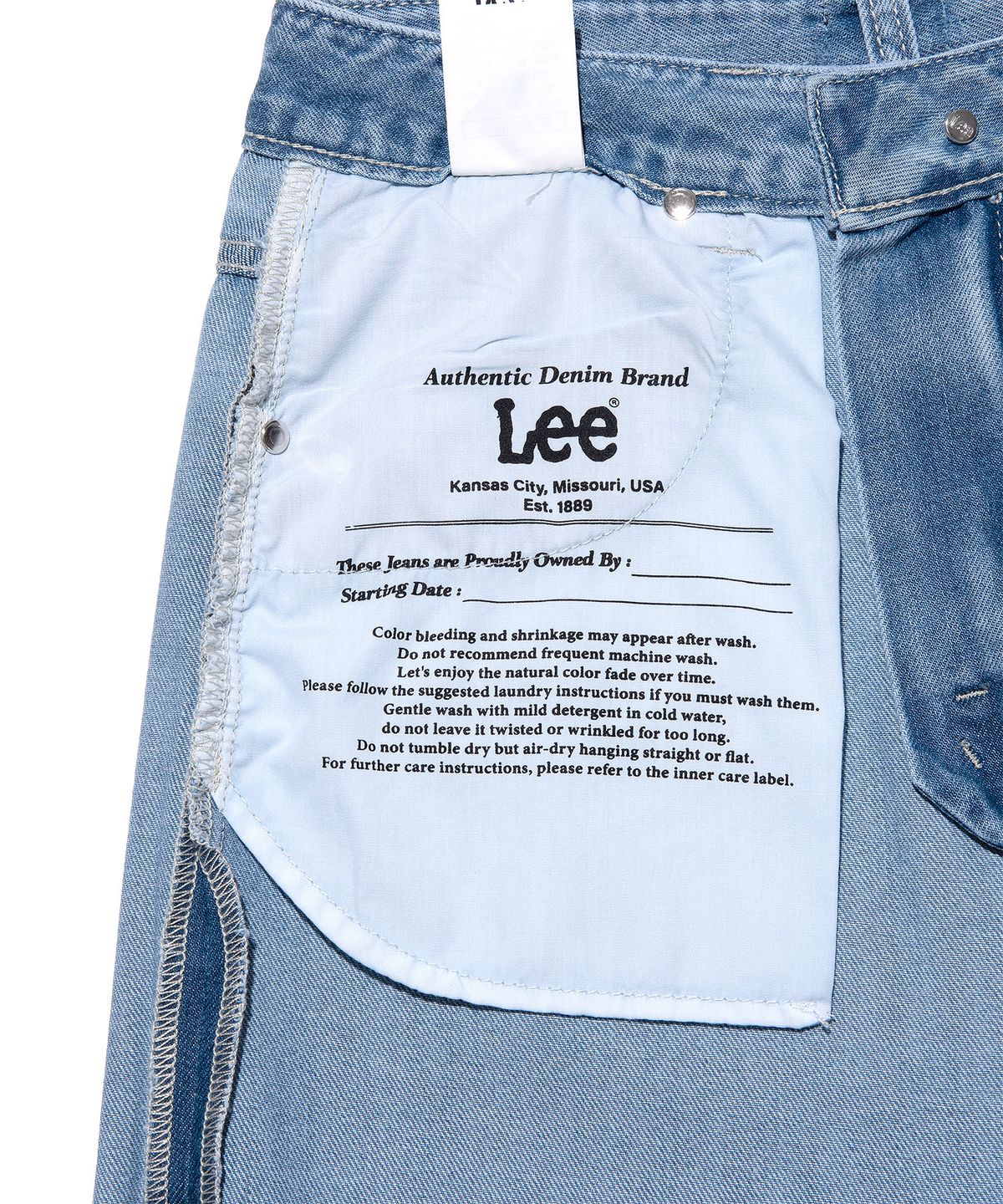 리(LEE) 우먼 썸머 오버사이즈드핏 텐셀 데님 팬츠 인디고 미듐