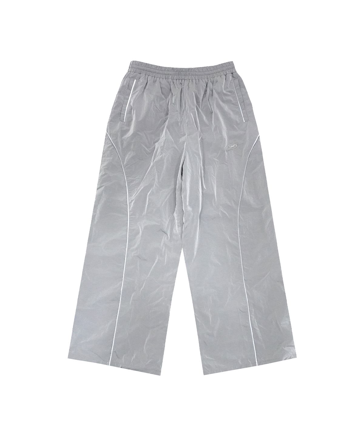더랭크(THERANK) DRY SHELL HYBRID TRACK PANTS [METALLIC GRAY]