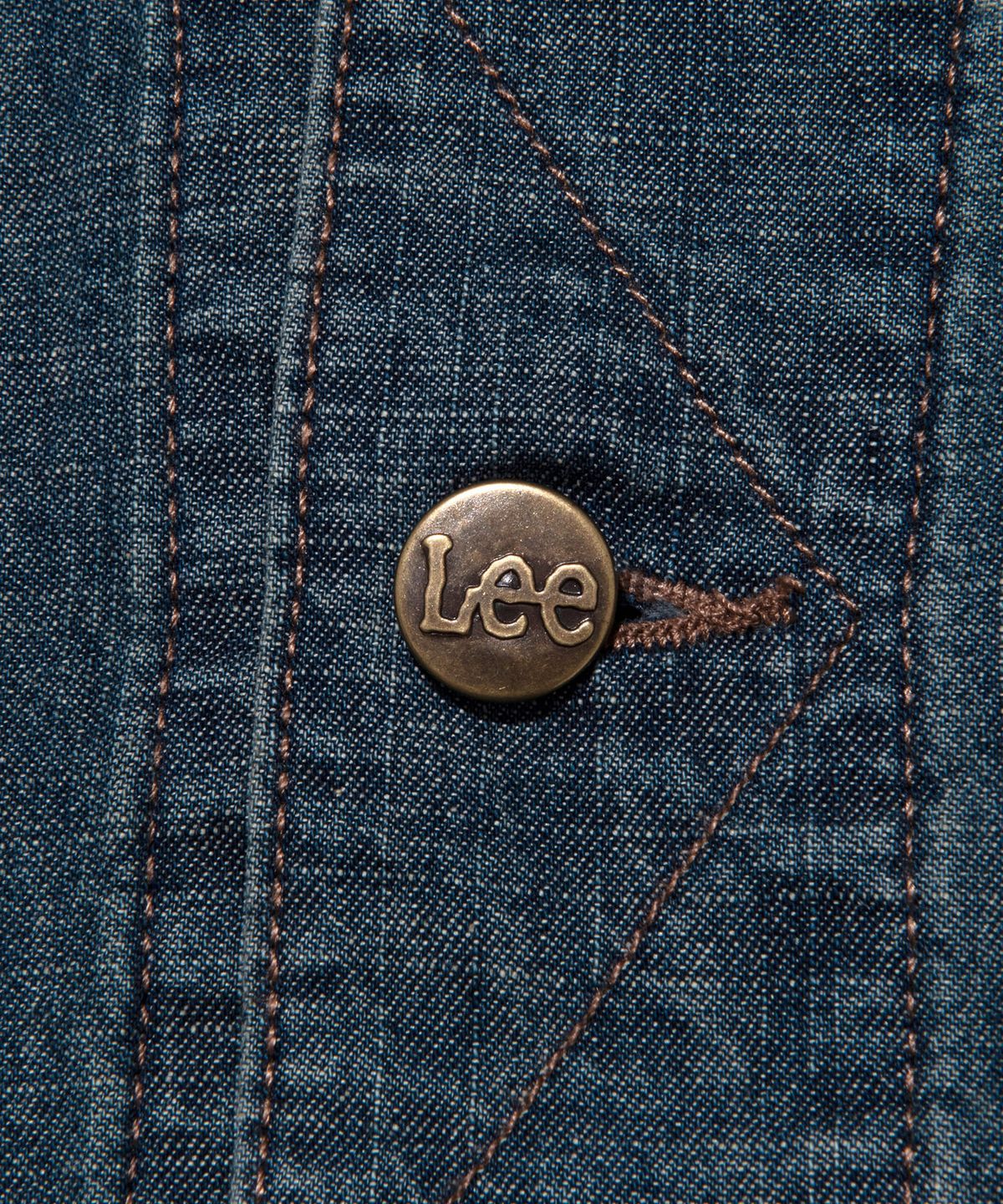 리(LEE) 라이더스 데님 반팔 셔츠 인디고 다크