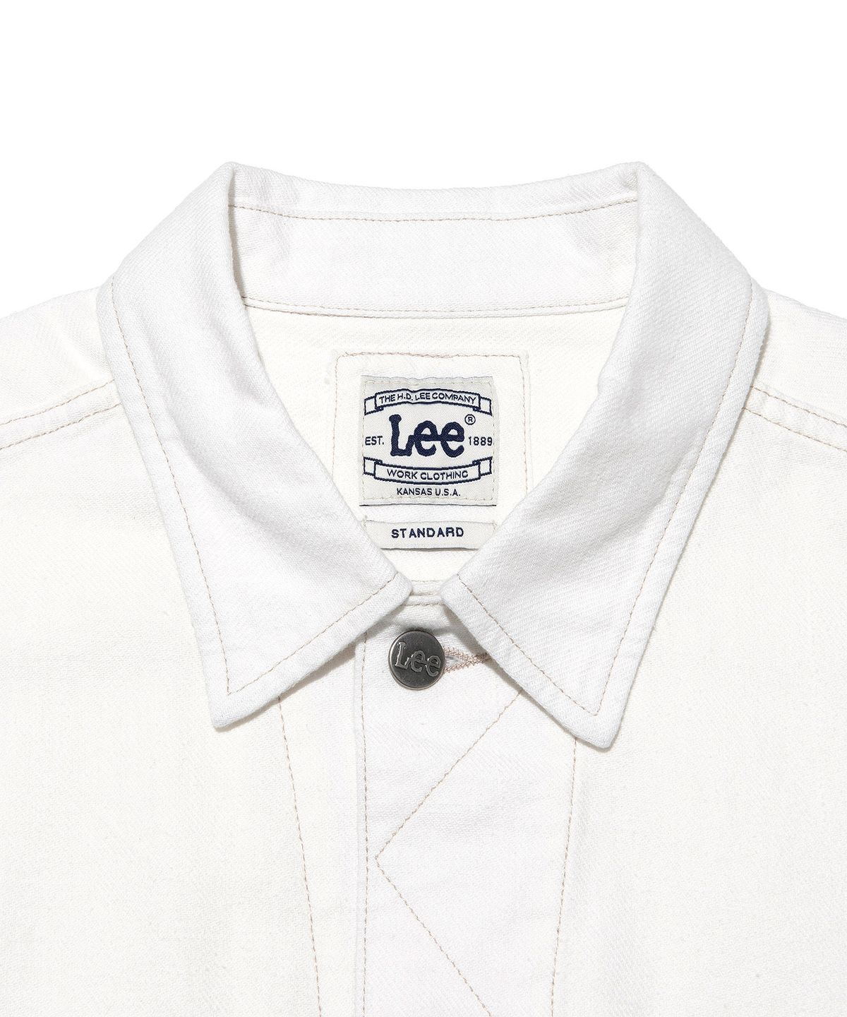리(LEE) 라이더스 데님 반팔 셔츠 에크루