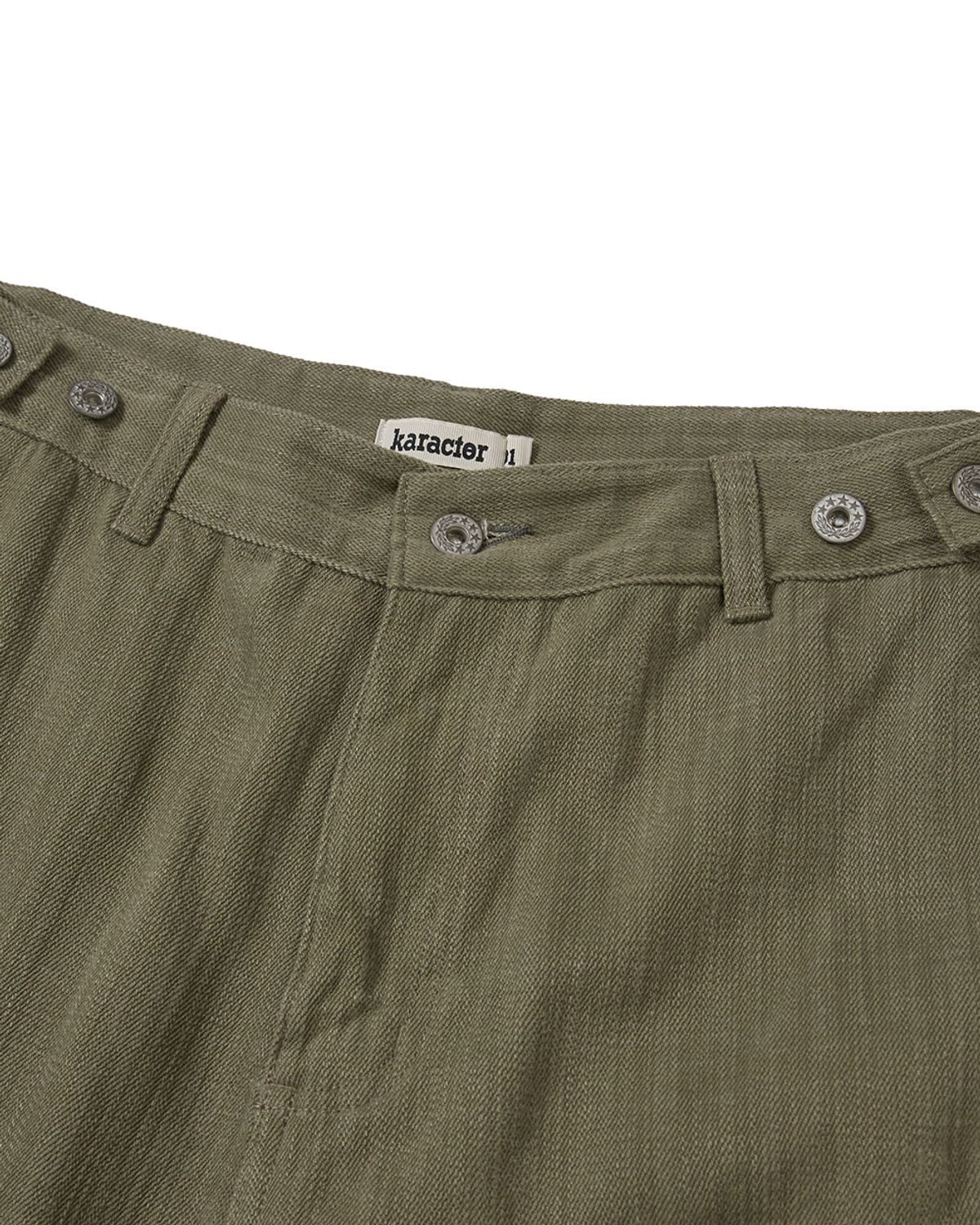 카락터(KARACTOR) Trapper pouch pants / Ash khaki