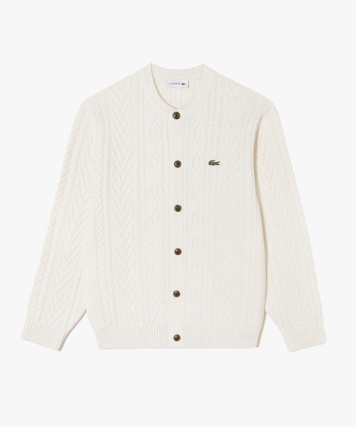 라코스테(LACOSTE) 남성 변형 케이블 크루넥 가디건 AH554E-56G XFJ