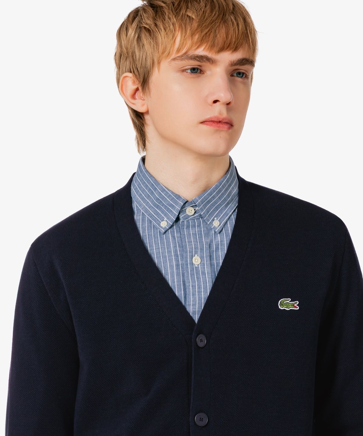 라코스테(LACOSTE) 남성 피케 V넥 가디건 AH186E-56G 166
