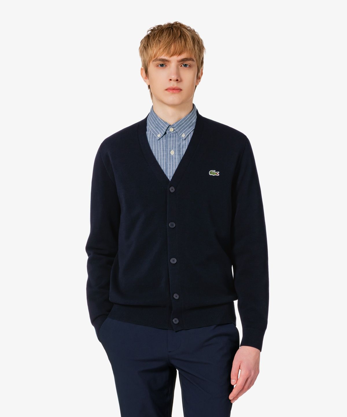라코스테(LACOSTE) 남성 피케 V넥 가디건 AH186E-56G 166