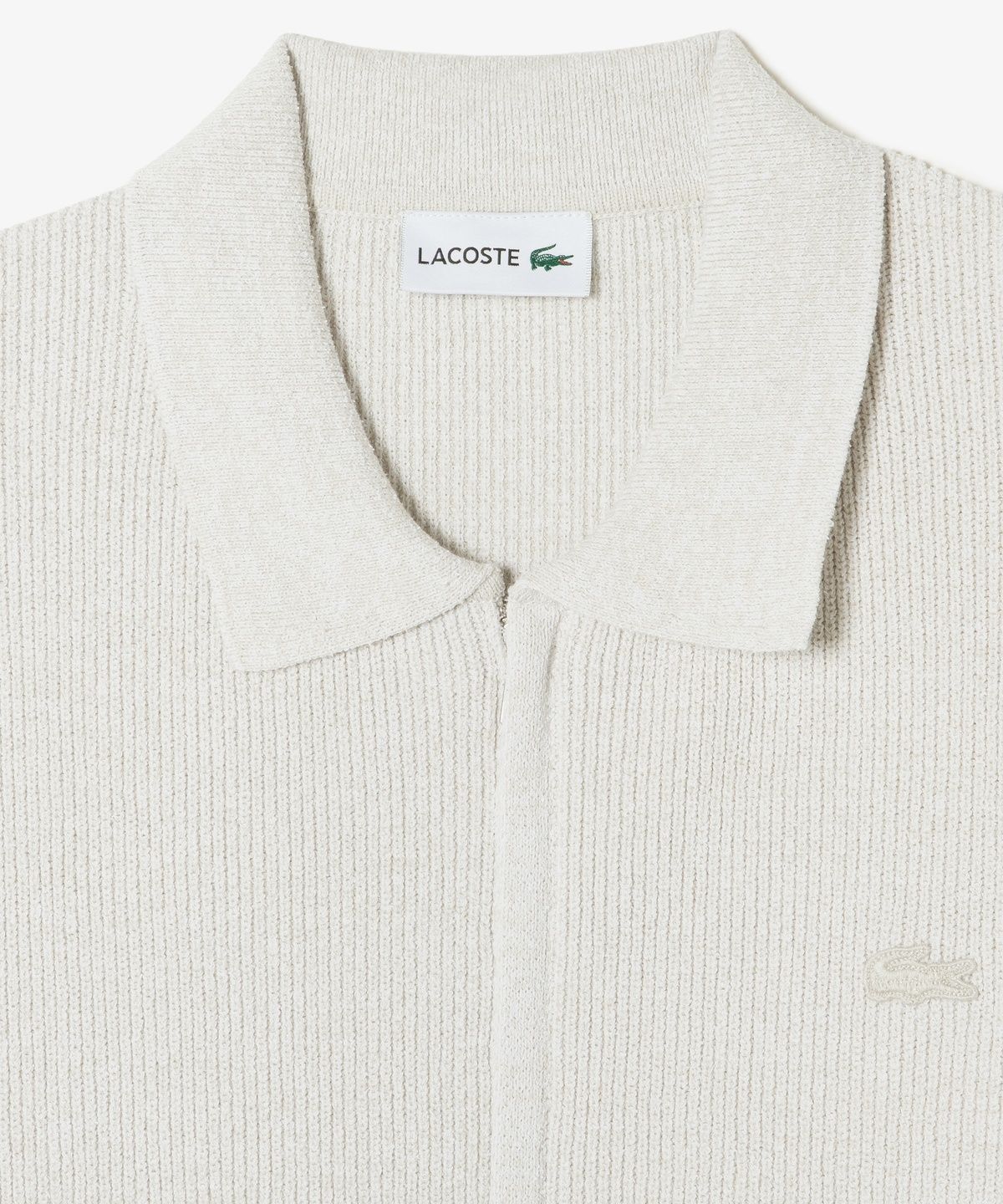 라코스테(LACOSTE) 남성 립조직 카라 집업 가디건 AH403E-56G S7G