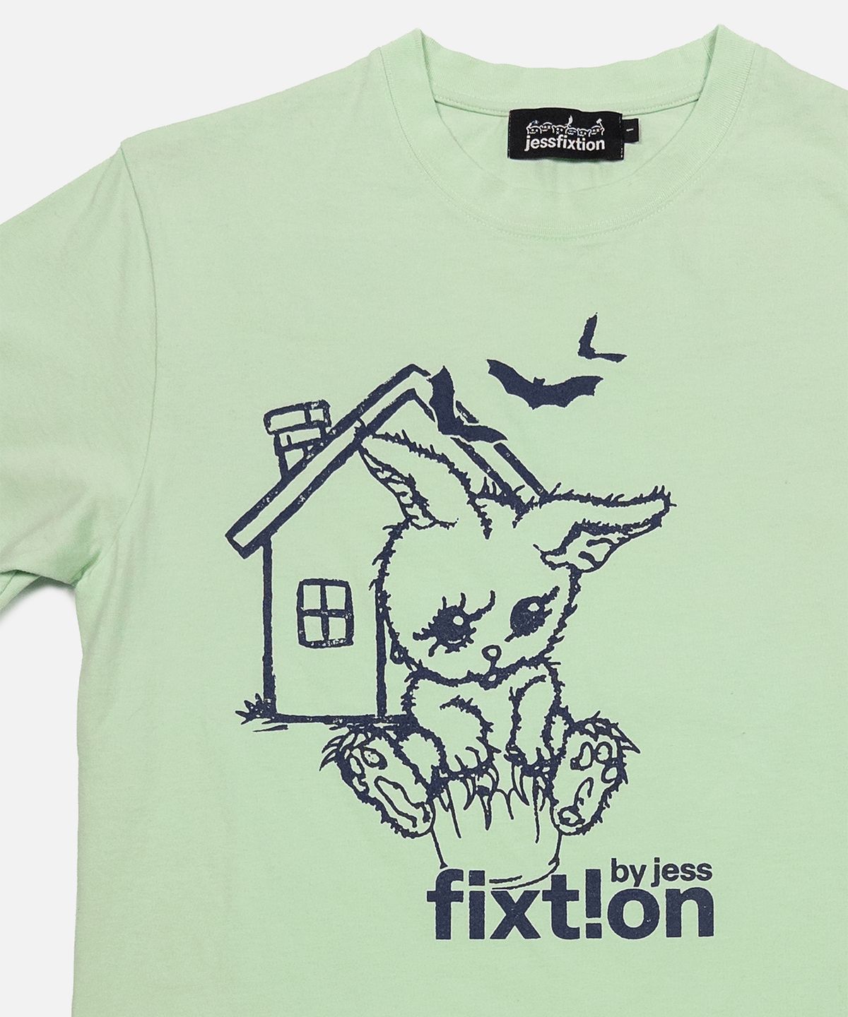 제스픽션(JESSFIXTION) BUNNY FIXT!ON TEE (MINT GREEN)