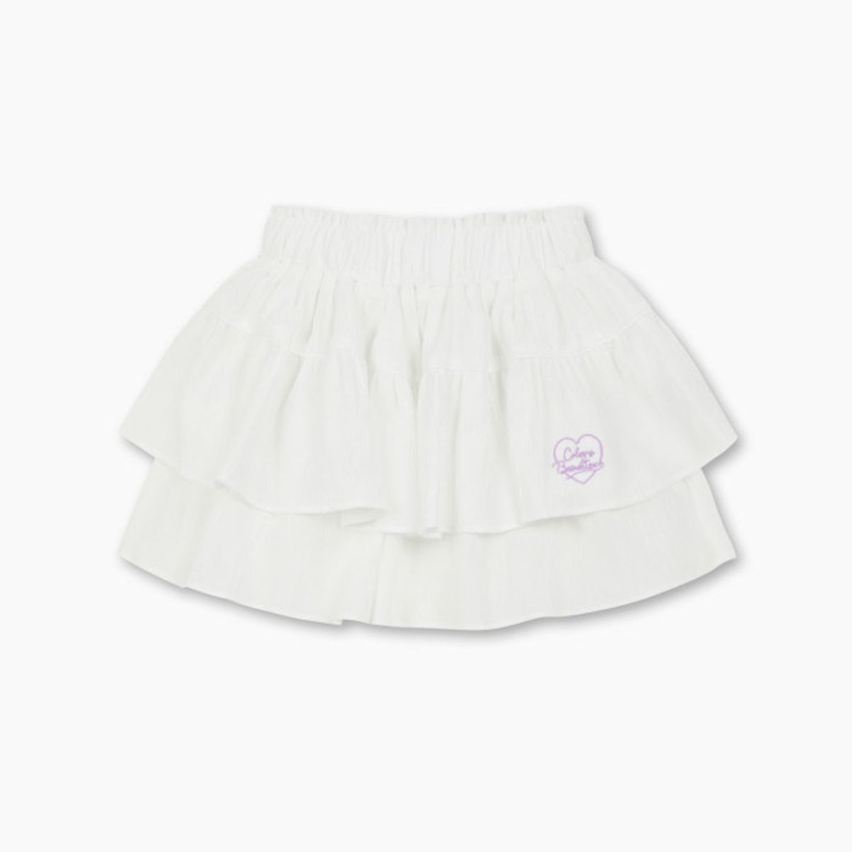 베네통키즈(BENETTONKIDS) [Online Exclusive] 썸머 티어드 스커트 팬츠_QASP03631WH