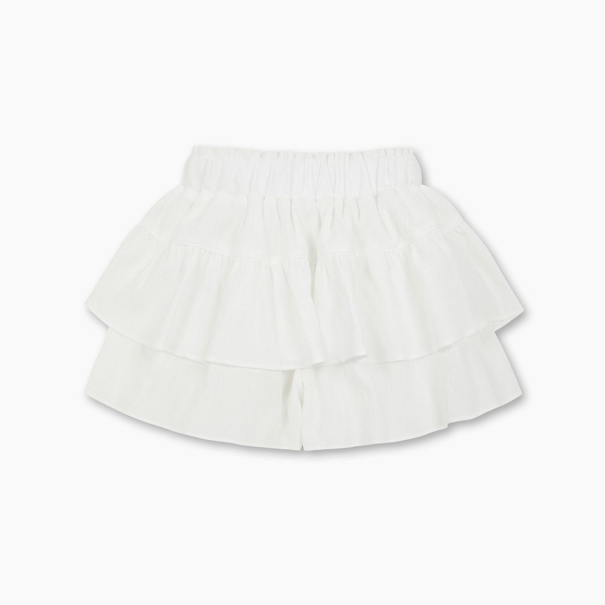 베네통키즈(BENETTONKIDS) [Online Exclusive] 썸머 티어드 스커트 팬츠_QASP03631WH