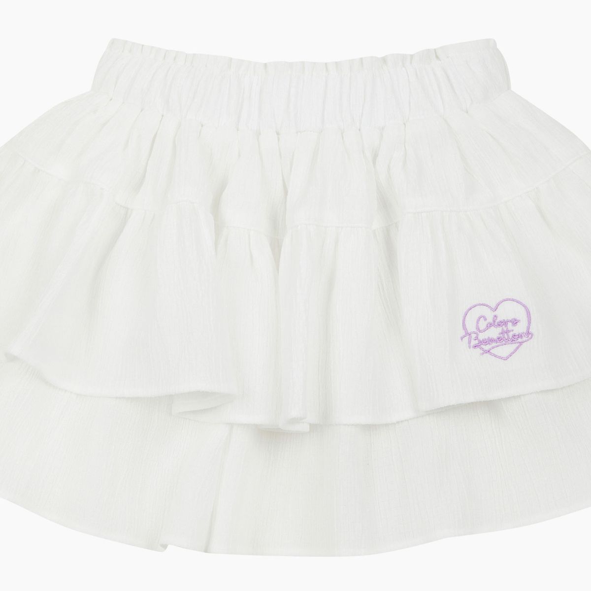베네통키즈(BENETTONKIDS) [Online Exclusive] 썸머 티어드 스커트 팬츠_QASP03631WH