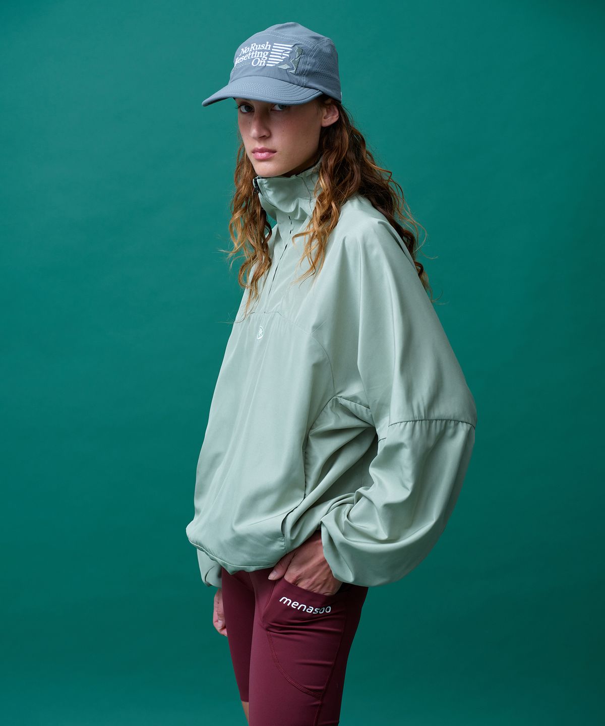 미나수(MENASOO) Running Sports No Rush Short Brim Cap