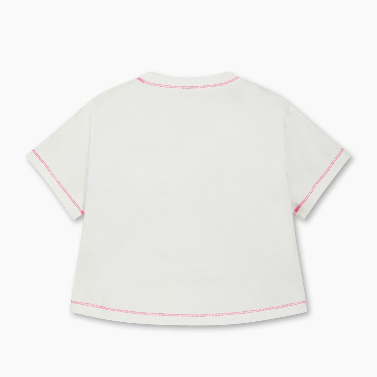 베네통키즈(BENETTONKIDS) [Online Exclusive] 샤이닝 스타 크롭 티셔츠_QATS23631IV