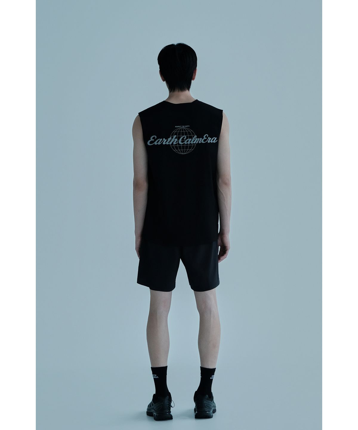 얼스캄에라(EARTH CALM ERA) 2in1 액티브 7인치 쇼츠_하프 타이즈_블랙