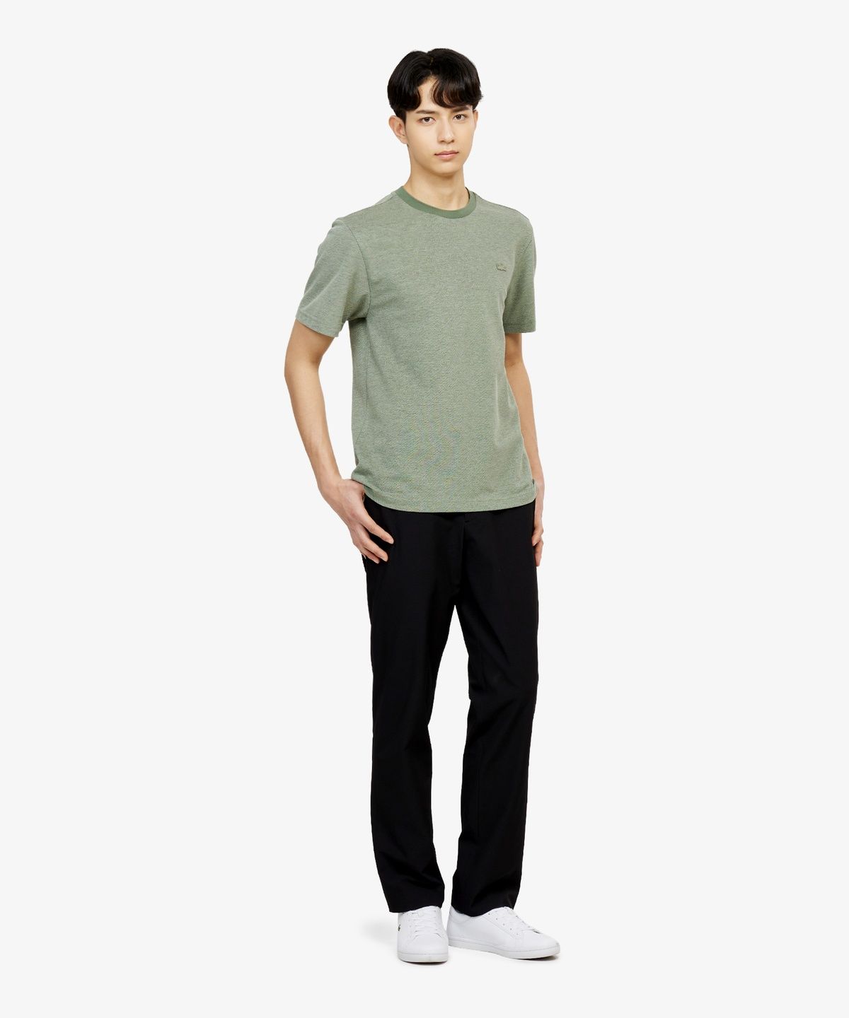라코스테(LACOSTE) 남성 강연 캐비어 피케 반팔 티셔츠 TH742E-56G 02M