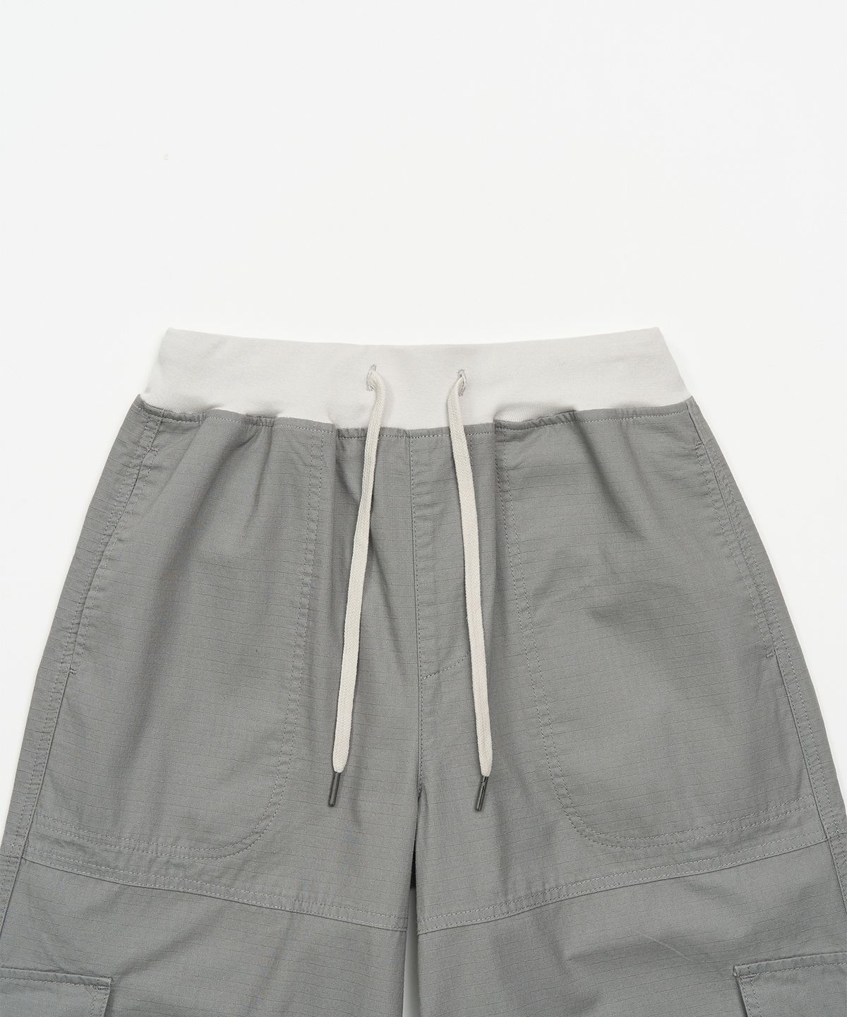 토피 우먼(TOFFEE WOMEN) W 밴딩 와이드 카고 팬츠 (GREY)