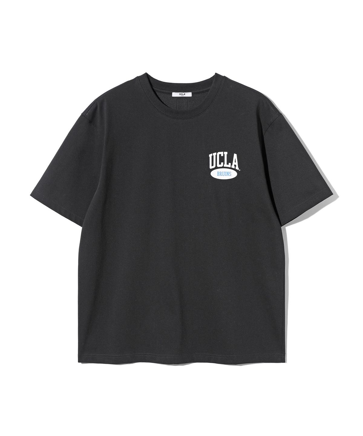 유씨엘에이(UCLA) 남녀공용 UCLA BRUINS 스몰 로고 반팔 티셔츠[BLACK](UC4STA1)