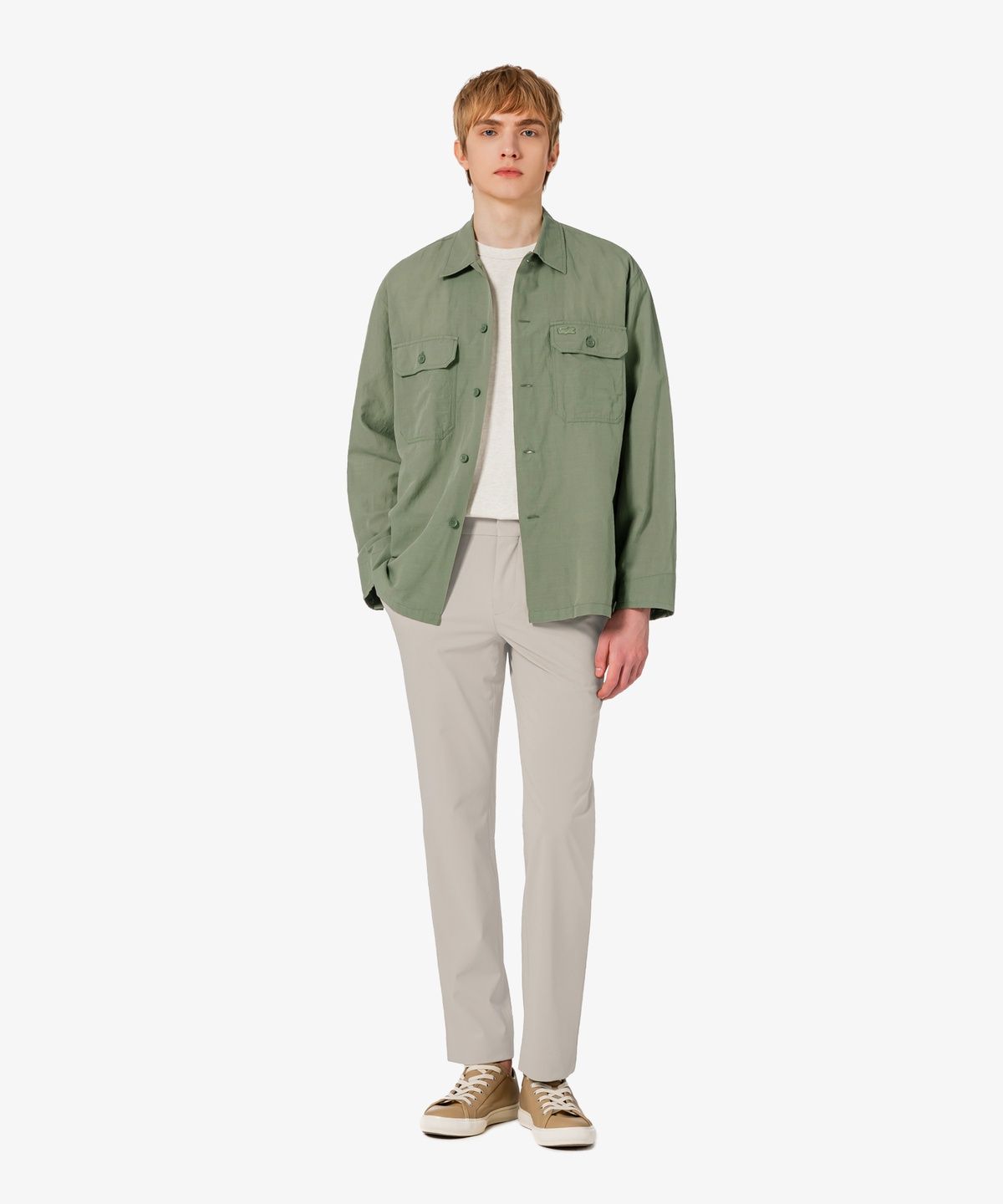 라코스테(LACOSTE) 남성 베이직 헤비저지 반팔 티셔츠 TH315E-56G XFJ