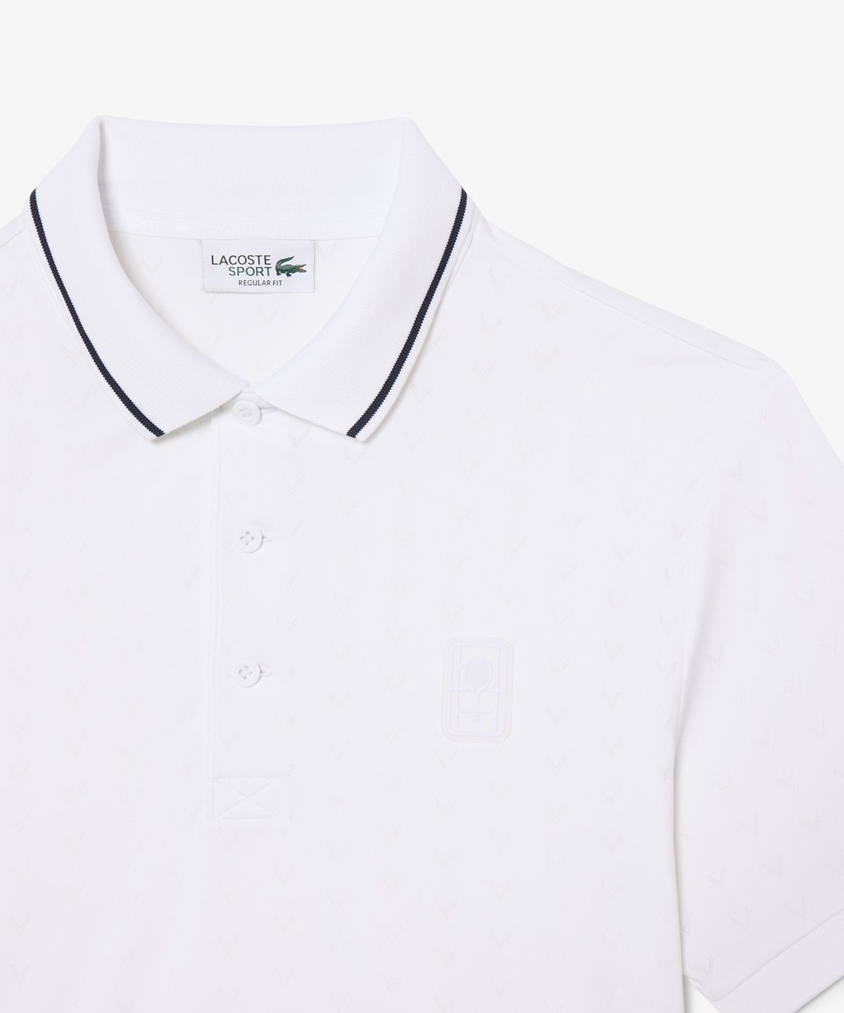 라코스테(LACOSTE) 남성 테니스 헤리티지 V컷 반팔 폴로 셔츠 DH0164-56G 001