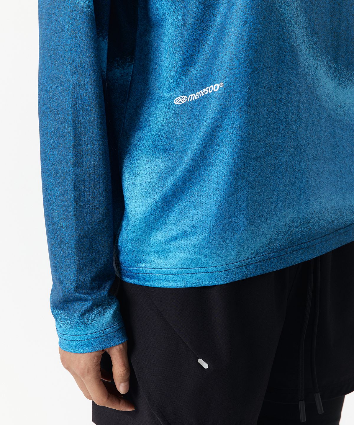 미나수(MENASOO) Flow Graphic Long Sleeve T Shirt
