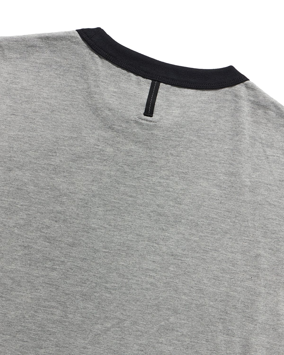 언어펙티드 에센셜(UNAFFECTED ESSENTIAL) RINGER T-SHIRT / GREY MELANGE