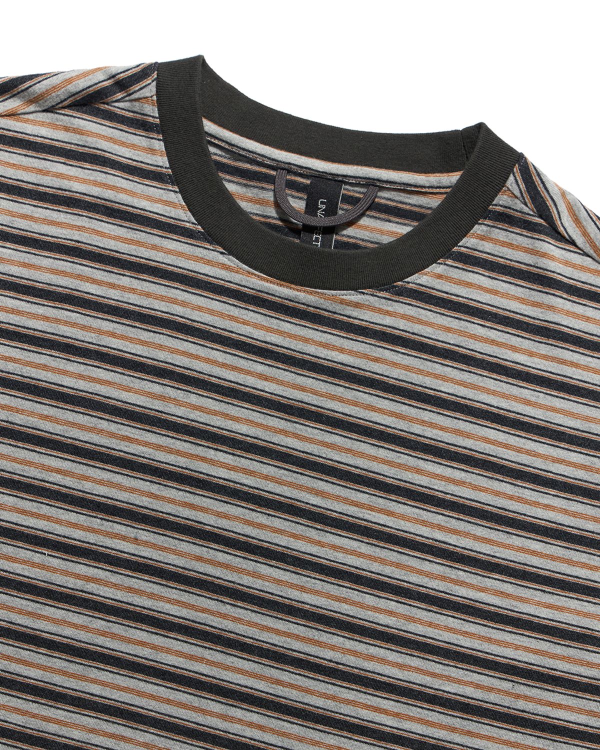 언어펙티드 에센셜(UNAFFECTED ESSENTIAL) BORDER T-SHIRT / CAMEL & BLACK