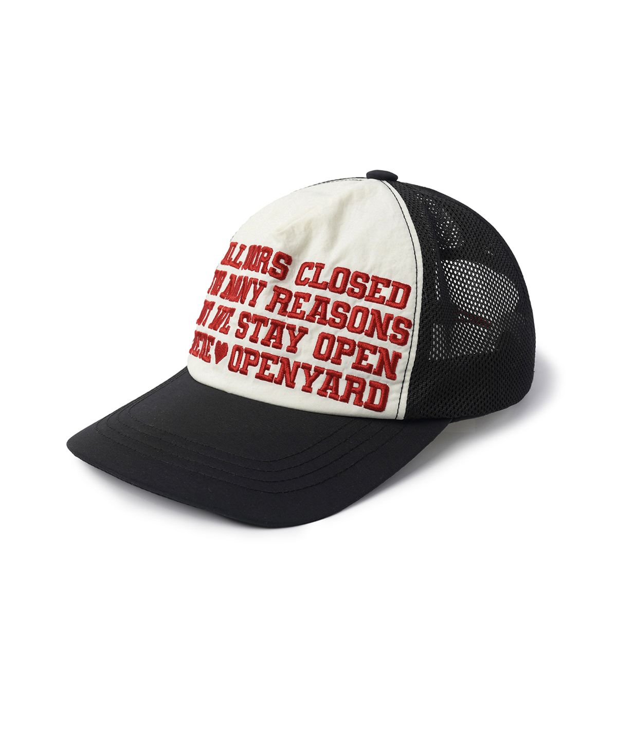 오픈야드(오와이)(OPENYARD(OY)) NO EXIT STRING MESH CAP - IVORY