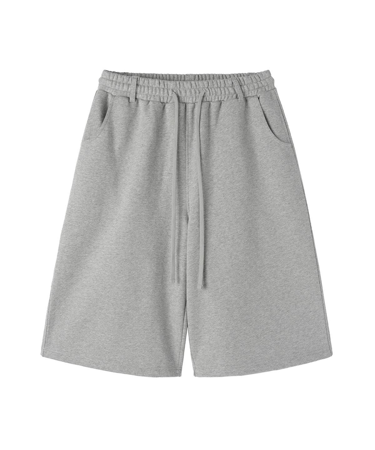 오픈야드(오와이)(OPENYARD(OY)) CROSS PATCH SWEAT SHORTS - MELANGE