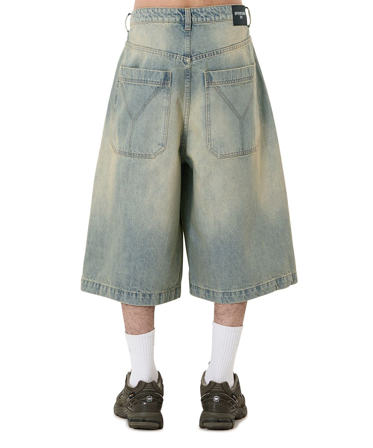 오픈야드(오와이)(OPENYARD(OY)) WIDE VOLUME SHORTS - LIGHT BLUE