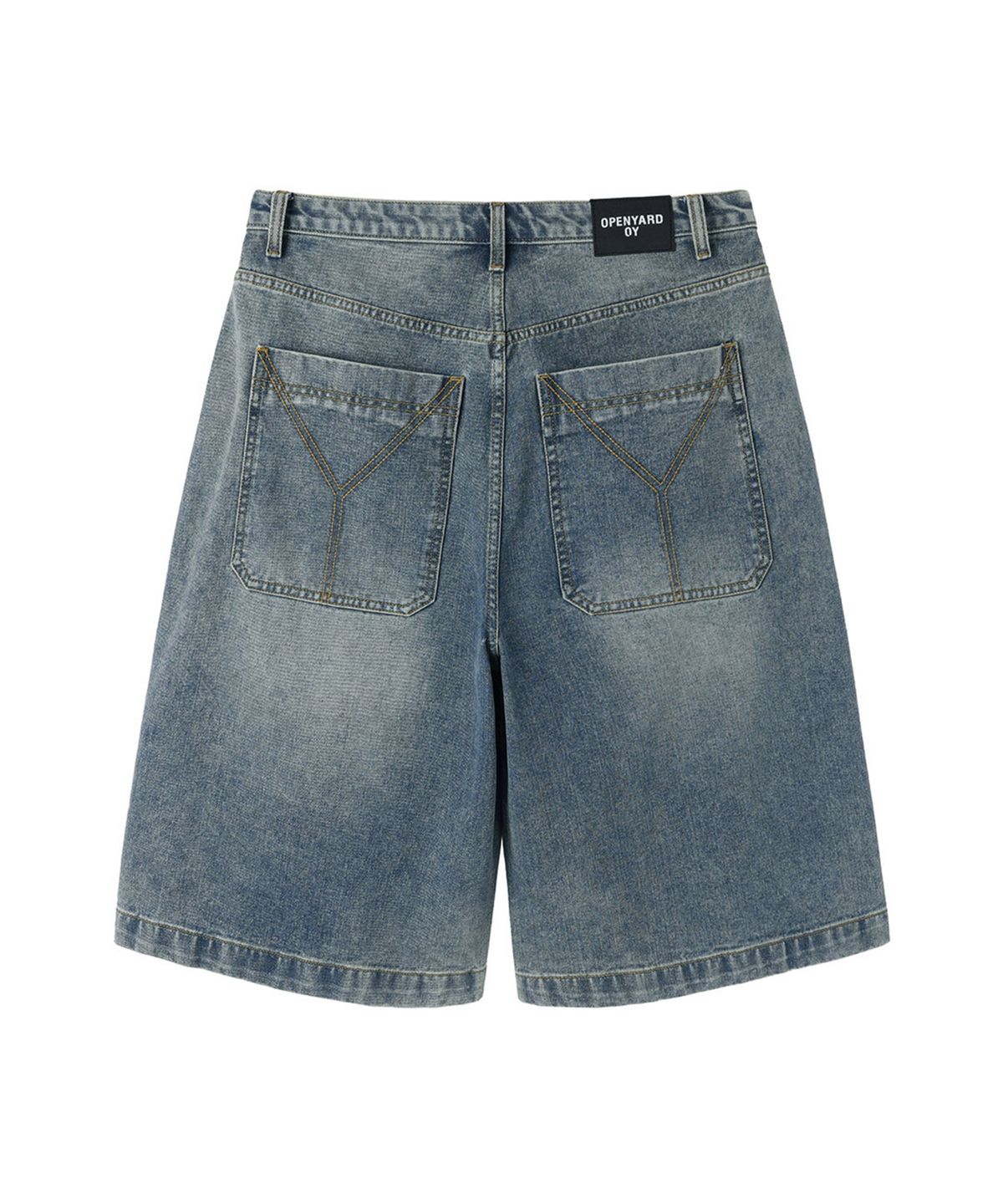 오픈야드(오와이)(OPENYARD(OY)) WIDE VOLUME SHORTS - DEEP BLUE