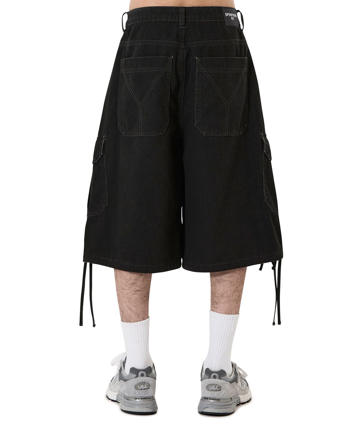 오픈야드(오와이)(OPENYARD(OY)) OPS CARGO SHORTS - BLACK