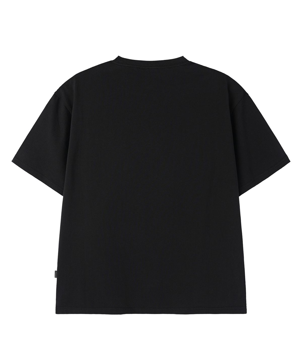 오픈야드(오와이)(OPENYARD(OY)) ARCHIVE TEXT CROP TEE - BLACK