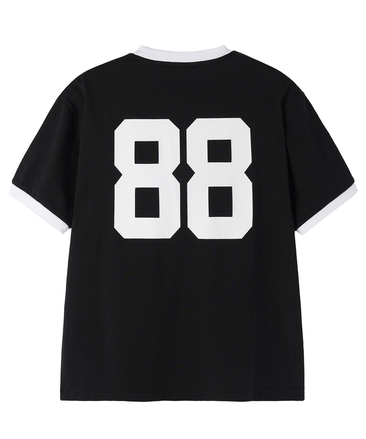 오픈야드(오와이)(OPENYARD(OY)) ATHLETIC 88 RINGER TEE - BLACK
