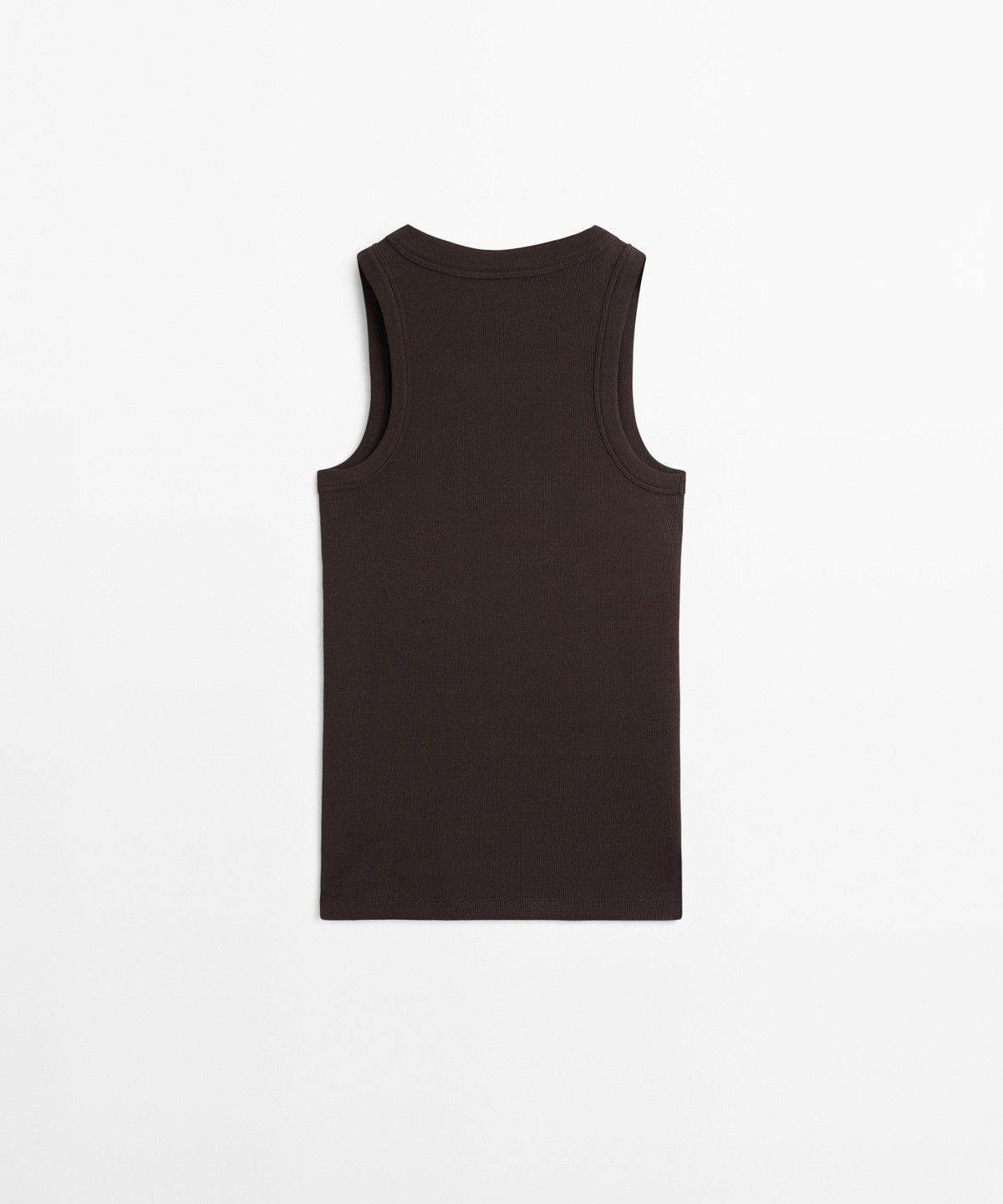 마시모두띠(MASSIMO DUTTI) 코튼 블렌드 홀터넥 티셔츠