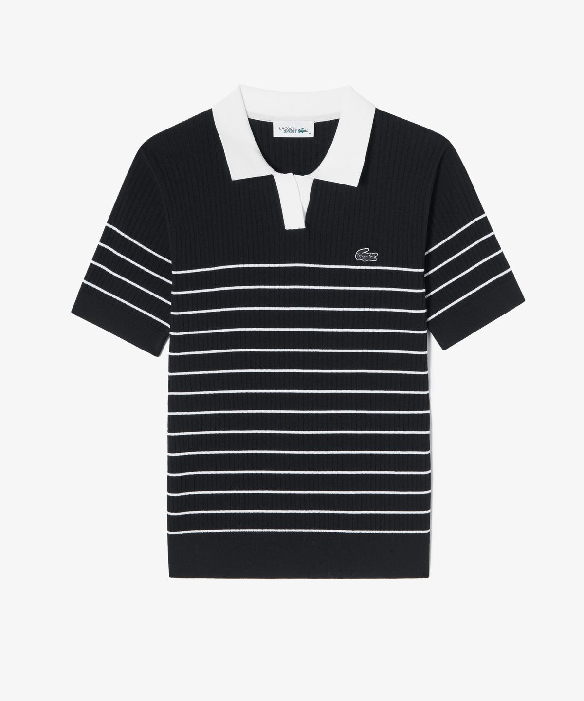 라코스테(LACOSTE) 여성 조직감 스트라이프 폴로 스웨터 AF230E-56G 031