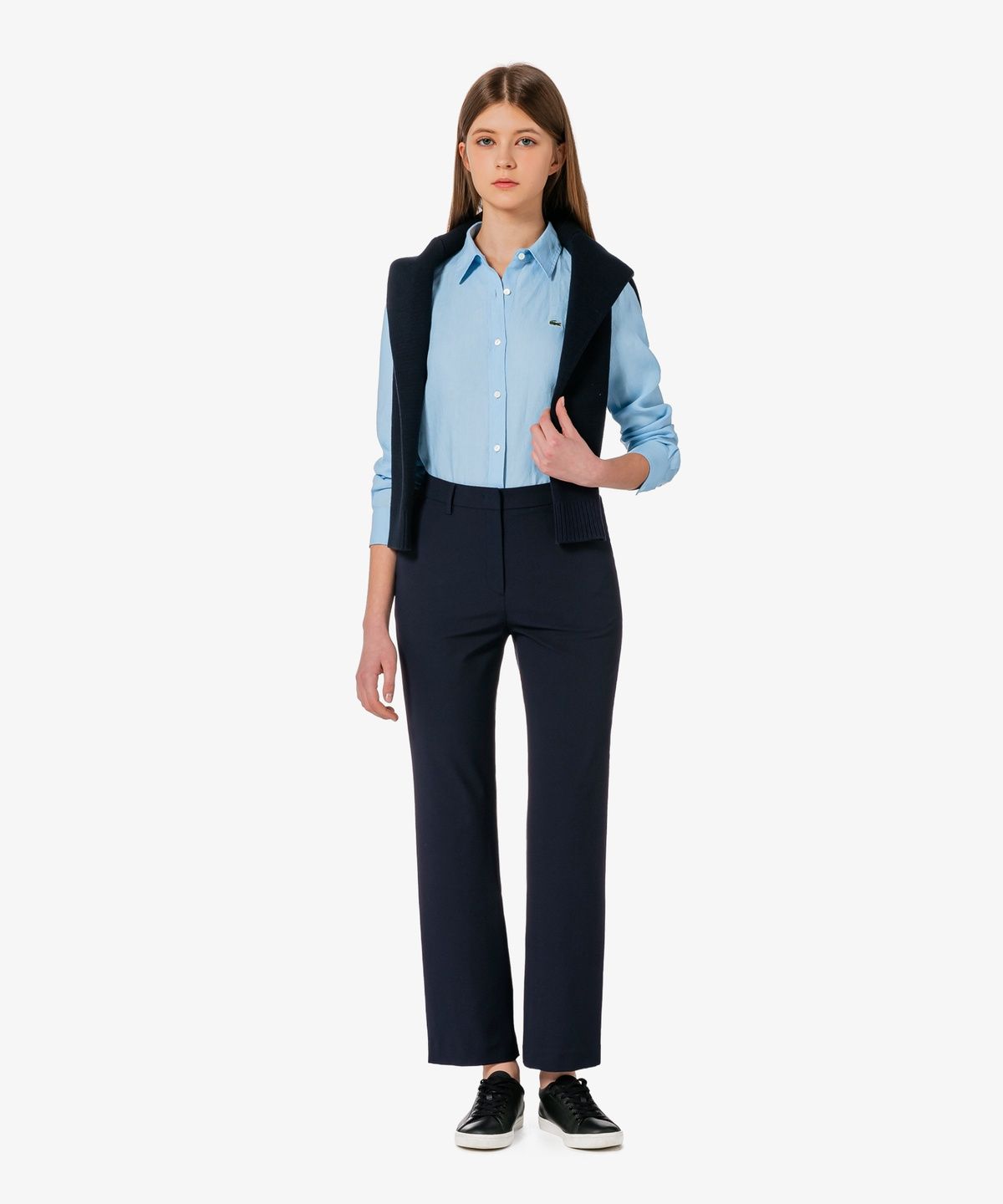 라코스테(LACOSTE) 여성 레귤러핏 린넨 셔츠 CF005E-56G HBA