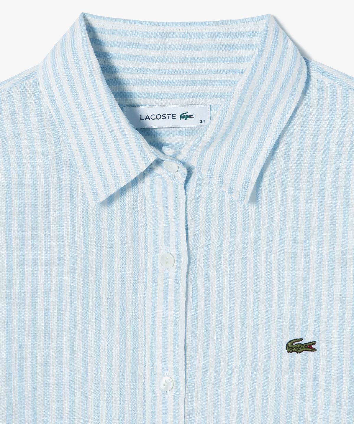 라코스테(LACOSTE) 여성 레귤러핏 린넨 셔츠 CF005E-56G HBP