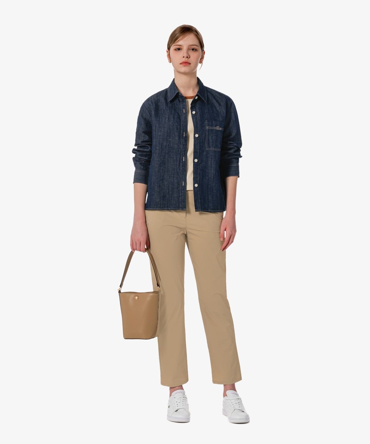 라코스테(LACOSTE) 여성 데님 아우터형 셔츠 CF293E-56G HDE