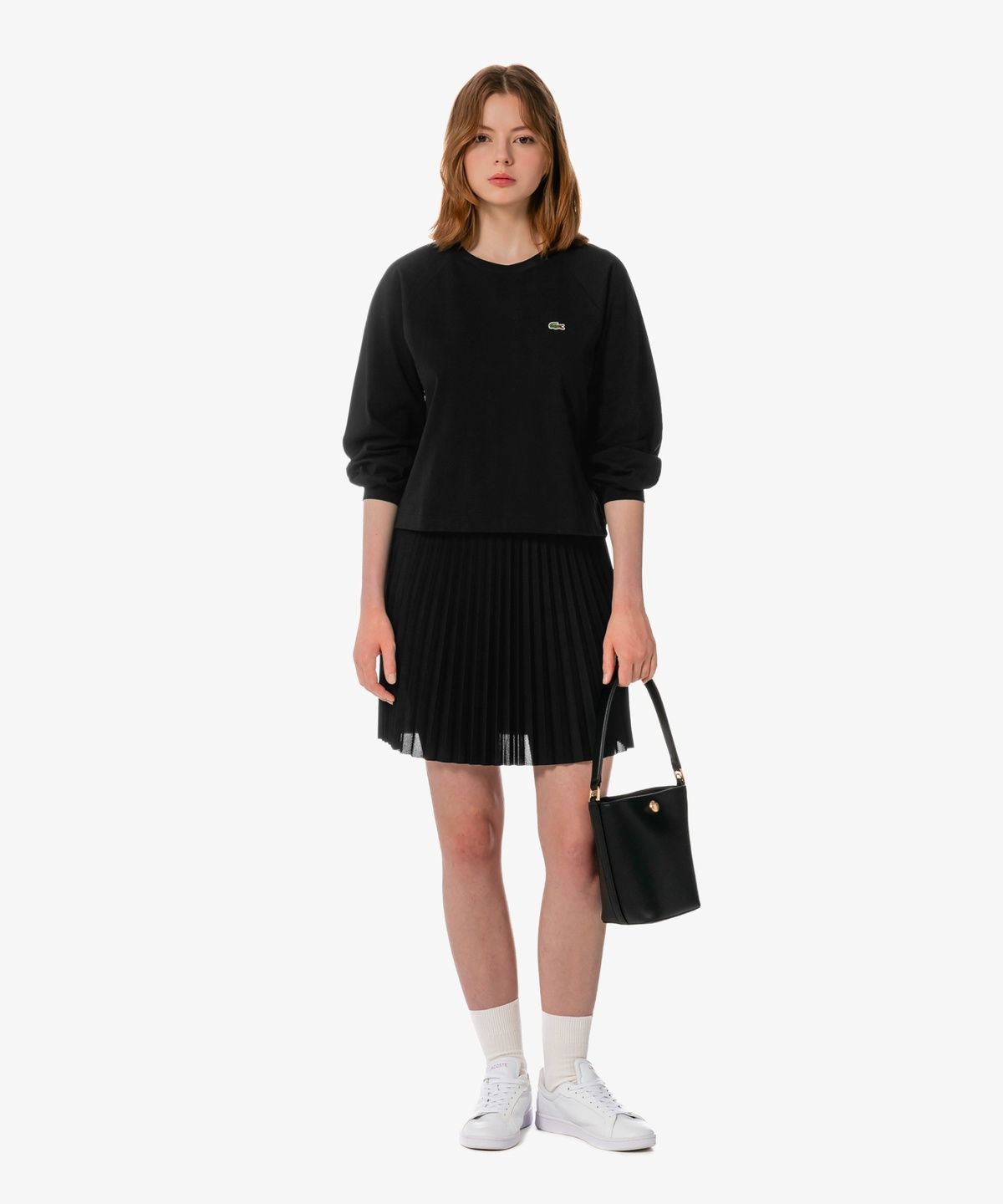 라코스테(LACOSTE) 여성 JP 퍼프 소매 긴팔 티셔츠 TF9460-56G 031