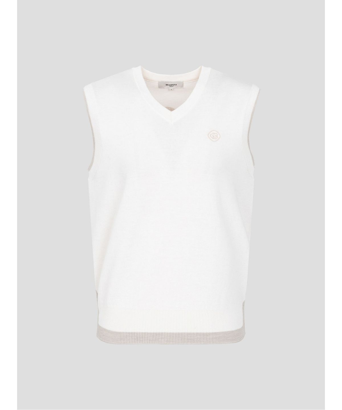 빈폴골프(BEANPOLE GOLF) 여성 브이넥 베스트 - 화이트