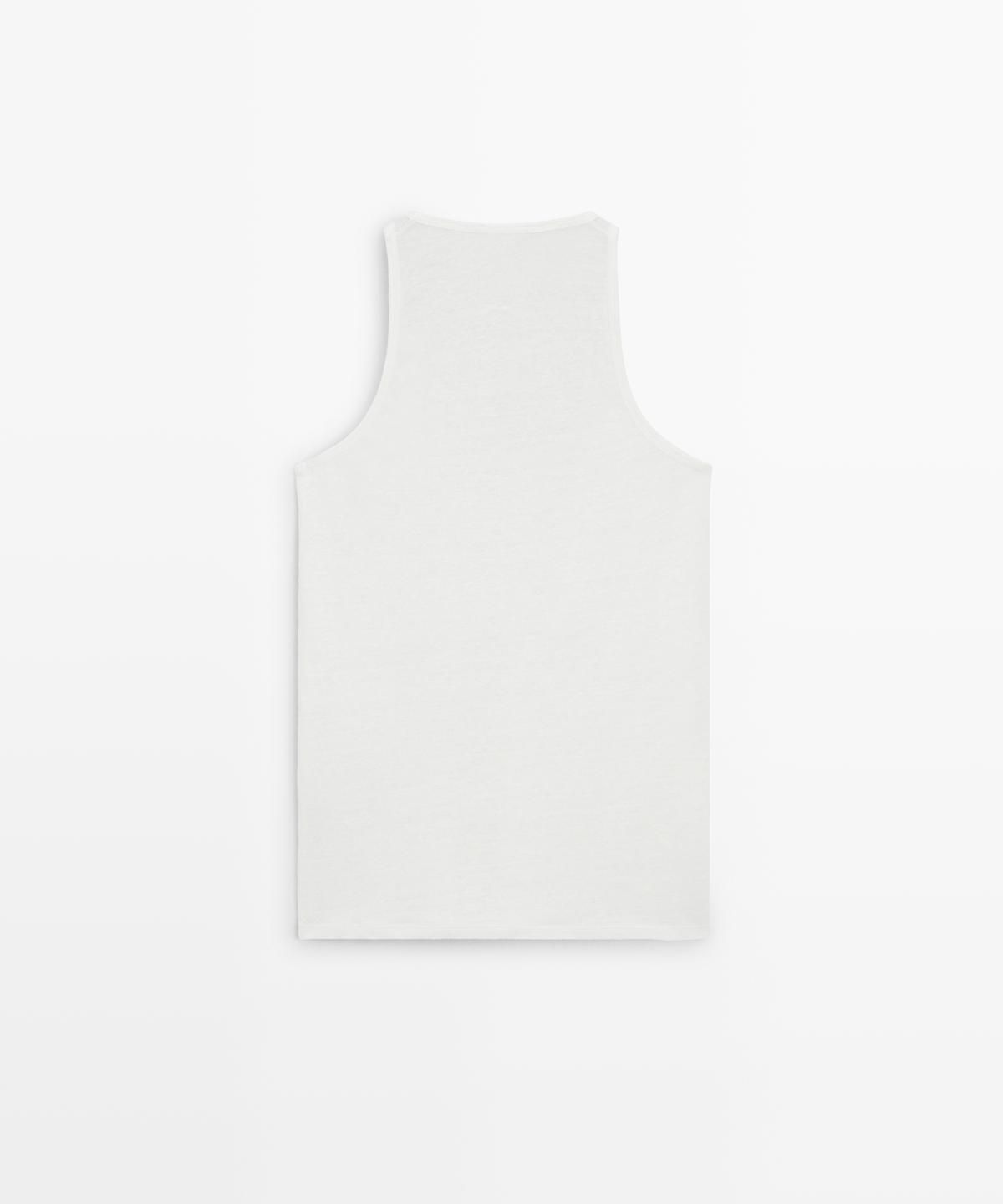 마시모두띠(MASSIMO DUTTI) 100% 린넨 스트랩 탑