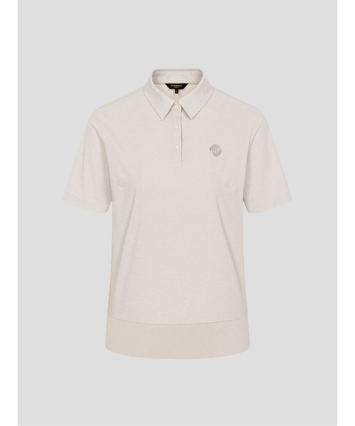 빈폴골프(BEANPOLE GOLF) [B_under] 여성 우븐 믹스 반소매 풀오버 - 베이지