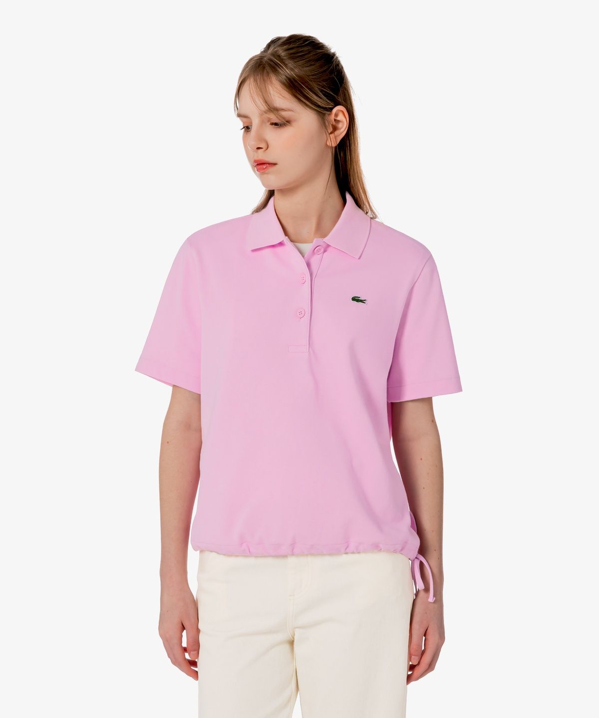 라코스테(LACOSTE) 여성 타이드 리본 폴로 셔츠 PF925E-56G Z4H