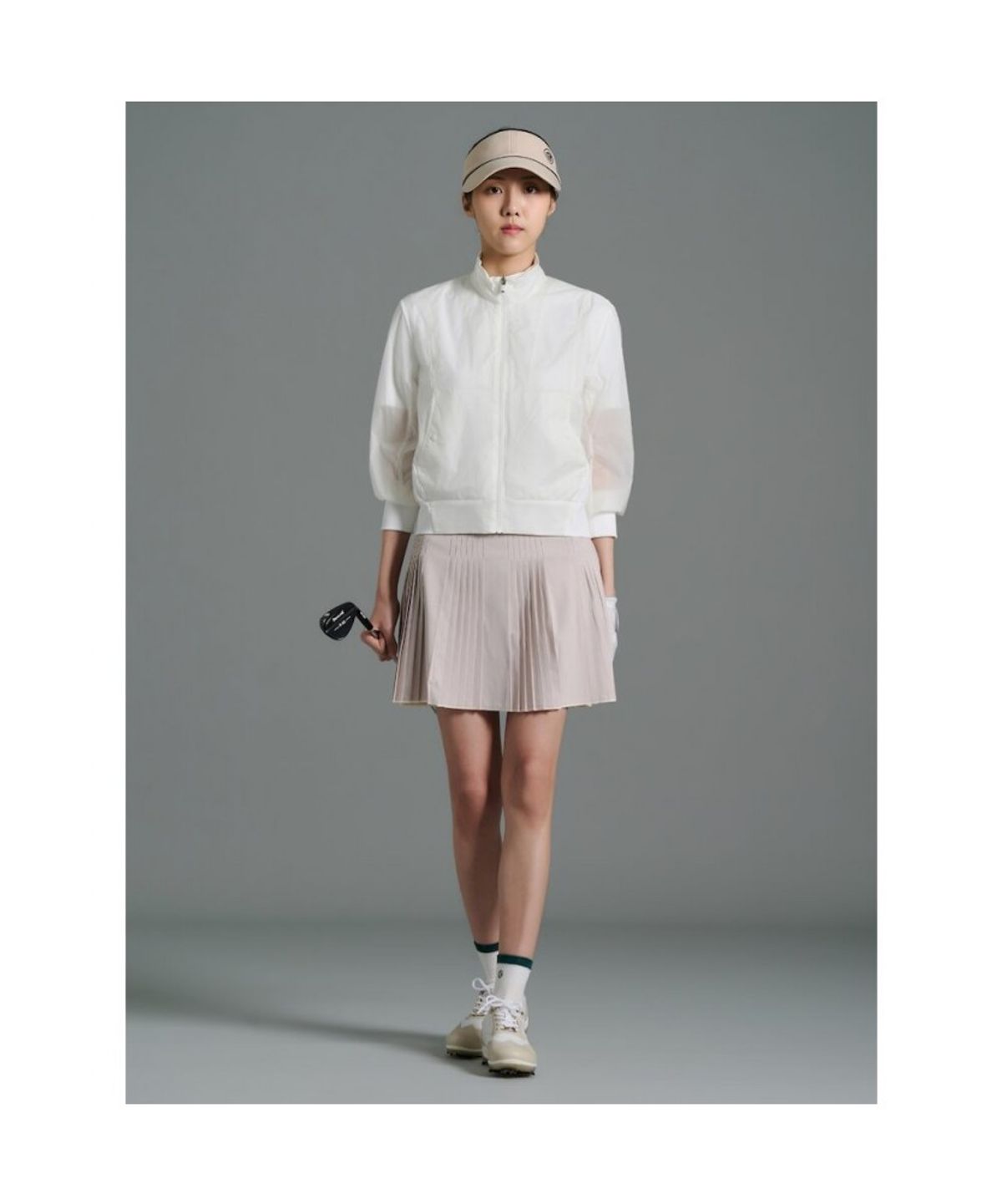 빈폴골프(BEANPOLE GOLF) [B_under] 여성 스윙 풀집 점퍼 - 화이트