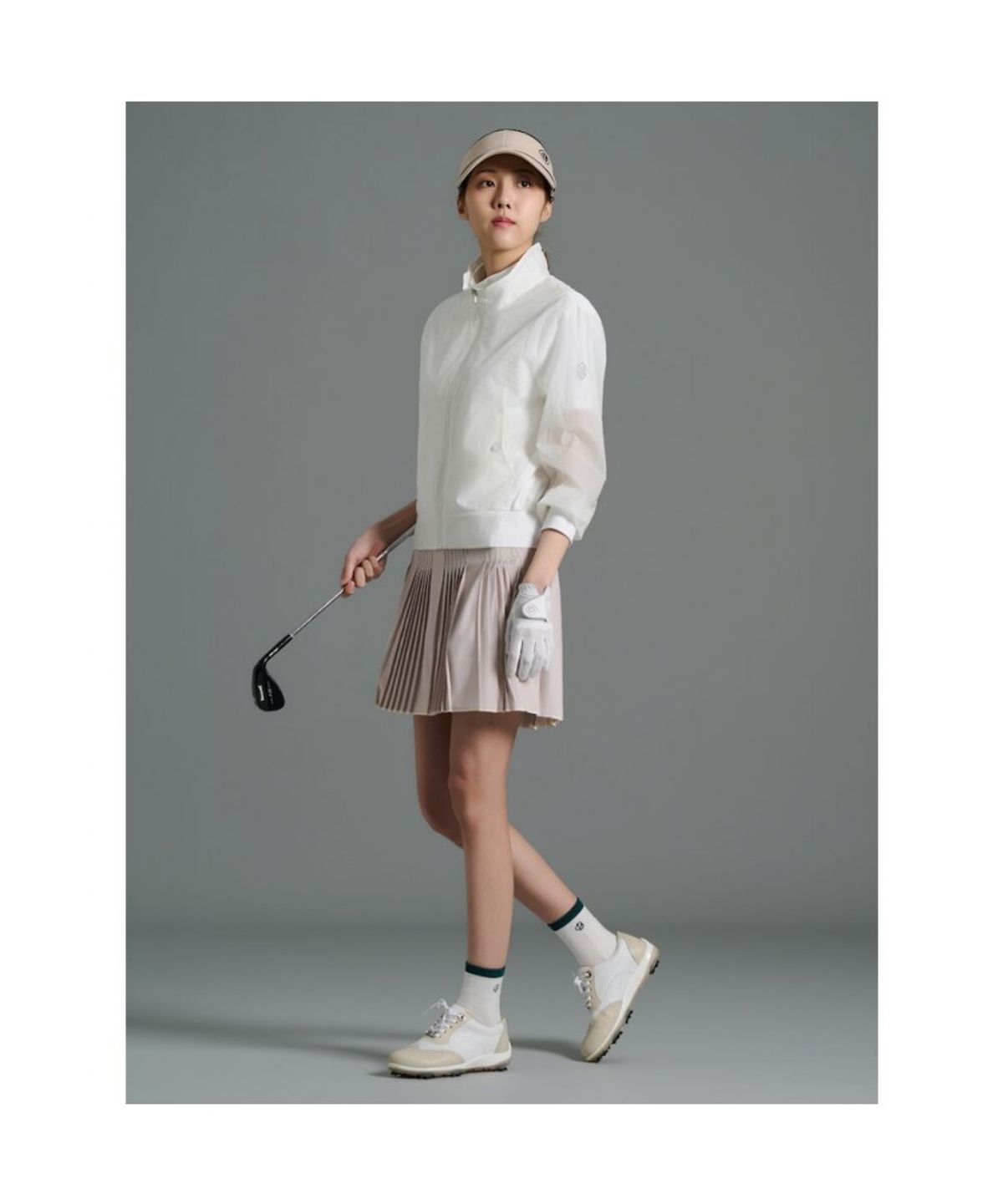 빈폴골프(BEANPOLE GOLF) [B_under] 여성 스윙 풀집 점퍼 - 화이트