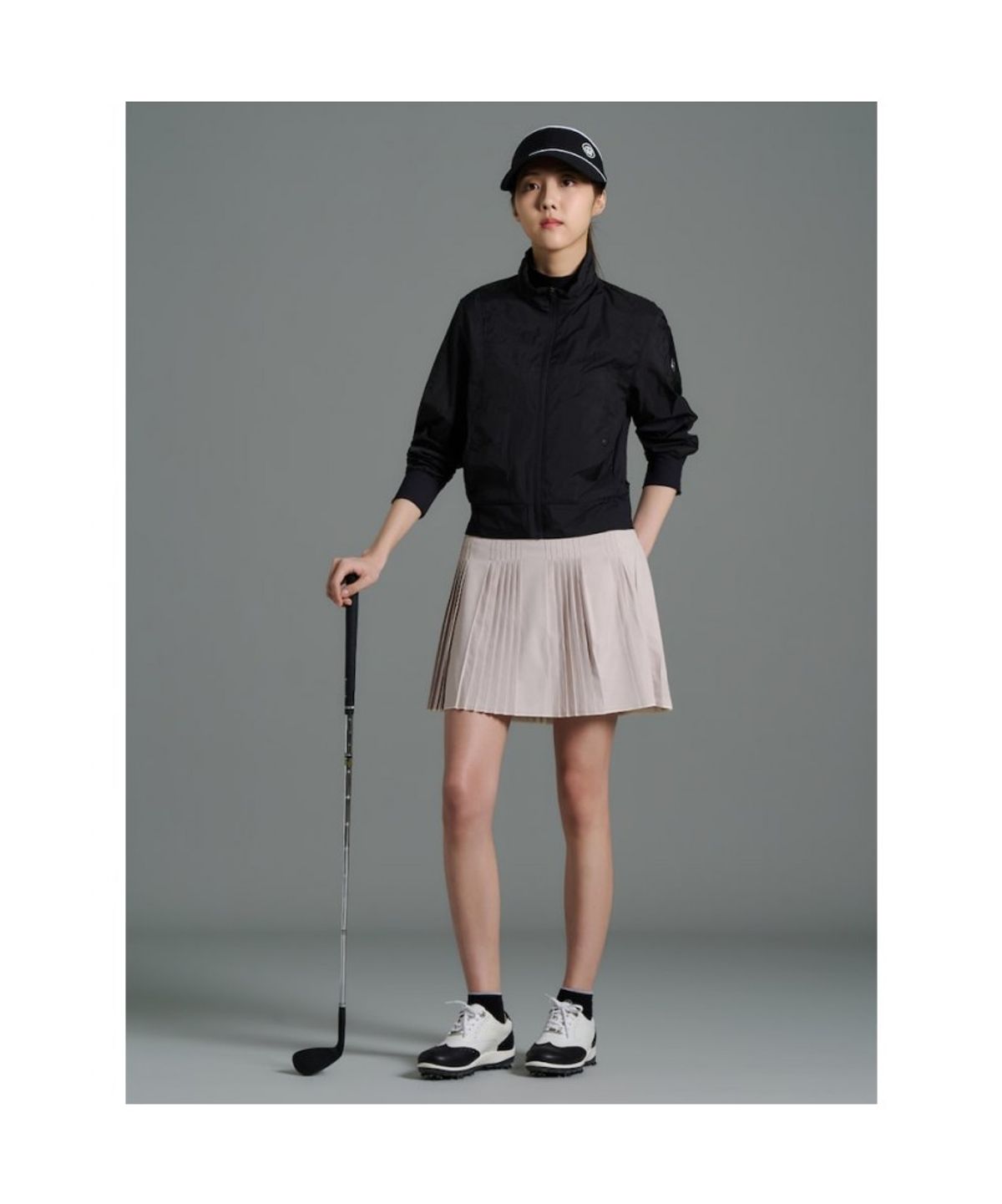 빈폴골프(BEANPOLE GOLF) [B_under] 여성 스윙 풀집 점퍼 - 블랙