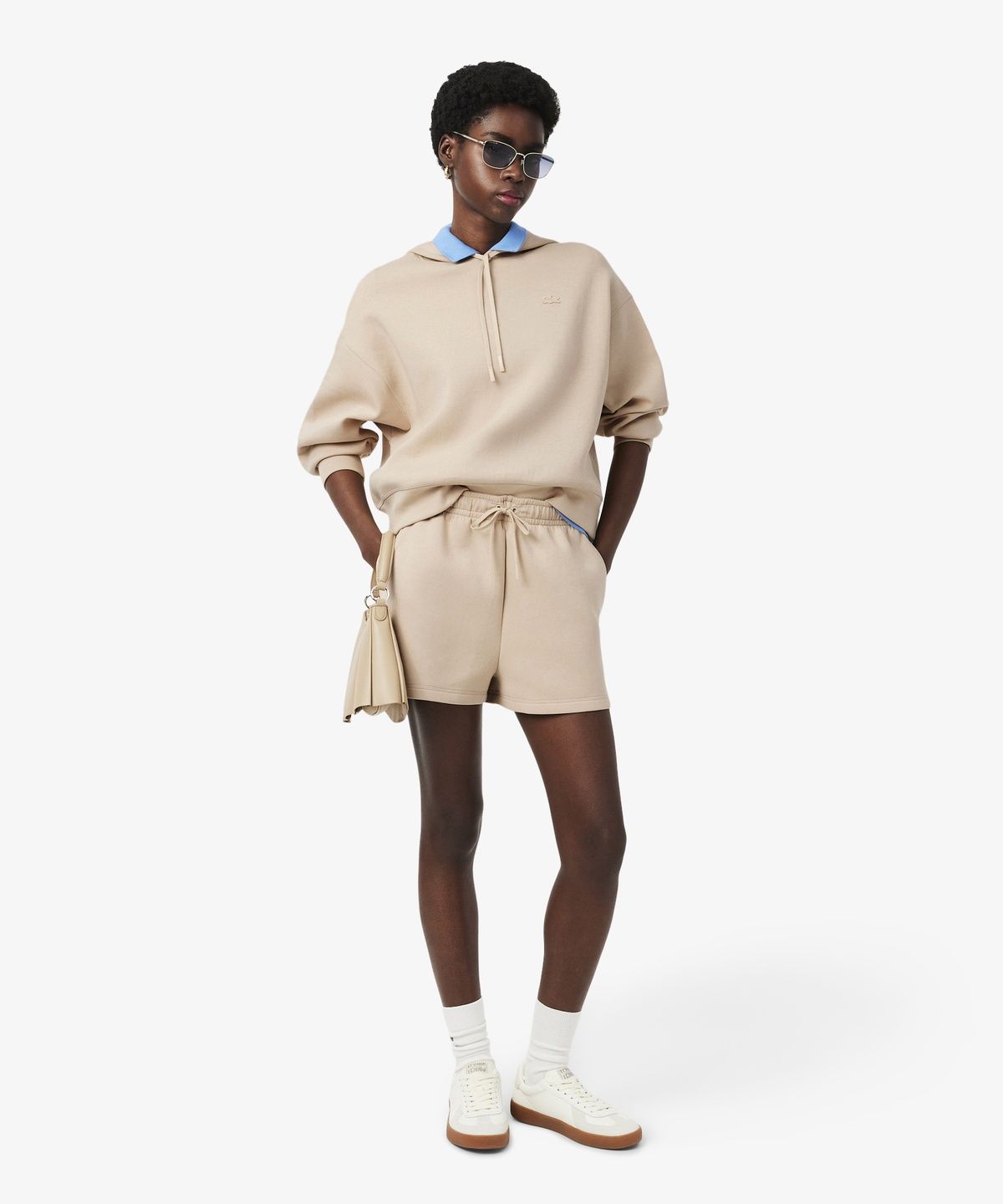 라코스테(LACOSTE) 여성 더블페이스 쿠션지 쇼츠 GF9991-56G X6F