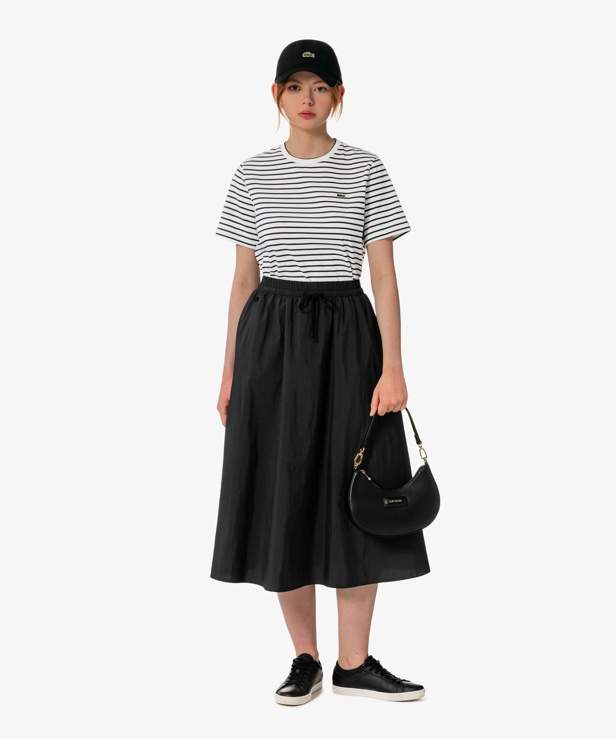 라코스테(LACOSTE) 여성 A 라인 밴딩 스커트 JF906E-56G 031